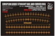 [사전 예약] TK3505D 1/35 European Guage Straight Rail & Curved Rail (720mm in length)