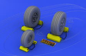 648017 1/48 F-22A wheels 1/48 HASEGAWA
