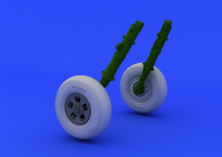 648119 1/48 Spitfire wheels - 5 spoke, smooth tire 1/48 EDUARD