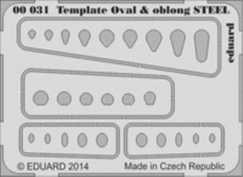 00031 Template ovals & oblong STEEL