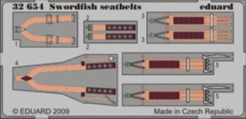 32654 1/32 Swordfish seatbelts TRUMPETER