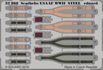 32868 1/32 Seatbelts USAAF WWII STEEL