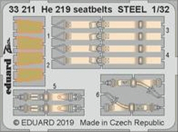 [사전 예약] 33211 1/32 He 219 seatbelts STEEL 1/32 REVELL