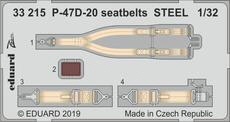 33215 1/32 P-47D-20 seatbelts STEEL 1/32 TRUMPETER