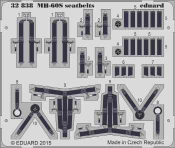 [사전 예약] 32838 1/35 MH-60S seatbelts 1/35 ACADEMY
