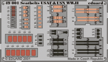 49001 1/48 Seatbelts USAF & USN WWII