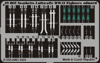 49002 1/48 Seatbelts Luftwaffe WWII Fighters
