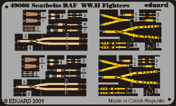 49006 1/48 Seatbelts RAF WWII