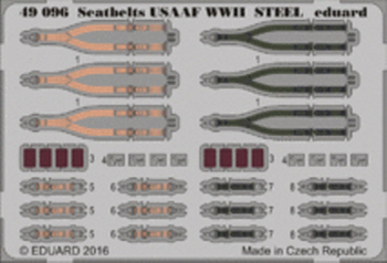 49096 1/48 Seatbelts USAAF WWII STEEL