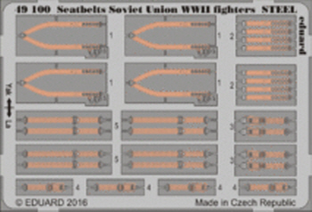 49100 1/48 Seatbelts Soviet Union WWII fighters STEEL