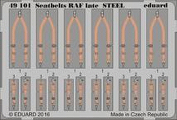 49101 1/48 Seatbelts RAF late STEEL