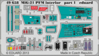 49658 1/48 MiG-21PFM interior EDUARD