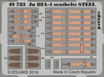 [사전 예약] 49783 1/48 Ju 88A-4 seatbelts STEEL ICM