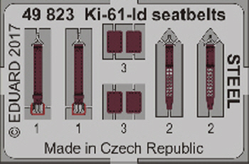 [사전 예약] 49823 1/48 Ki-61-Id seatbelts STEEL TAMIYA