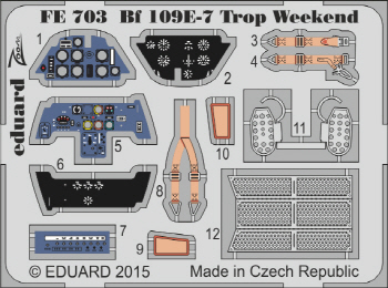 FE703 1/48 Bf 109E-7 Trop Weekend EDUARD