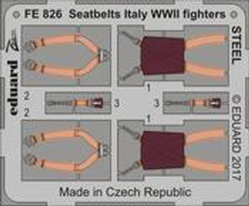 FE826 1/48 Seatbelts Italy WWII fighters STEEL 1/48