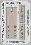 FE879 1/48 Sea Fury FB.11 seatbelts STEEL 1/48 AIRFIX