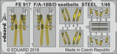 FE917 1/48 F/A-18B/D seatbelts STEEL 1/48 KINETIC