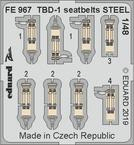 FE967 1/48 TBD-1 seatbelts STEEL 1/48 GREAT WALL HOBBY