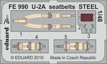 FE990 1/48 U-2A seatbelts STEEL 1/48 AFV CLUB