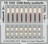 [사전 예약] FE1045 1/48 G4M Betty seatbelts STEEL 1/48 TAMIYA