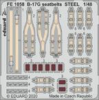 FE1058 1/48 B-17G seatbelts STEEL 1/48 HKM