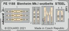 FE1188 1/48 Blenheim Mk.I seatbelts STEEL 1/48 AIRFIX