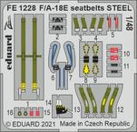 FE1228 1/48 F/A-18E seatbelts STEEL 1/48 HOBBY BOSS