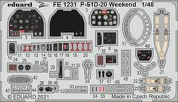FE1231 1/48 P-51D-20 Weekend 1/48 EDUARD