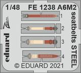 FE1238 1/48 A6M2 seatbelts STEEL 1/48 EDUARD