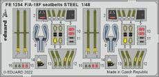 FE1254 1/48 F/A-18F seatbelts STEEL 1/48 MENG