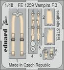 [사전 예약] FE1259 1/48 Vampire F.3 seatbelts STEEL 1/48 AIRFIX