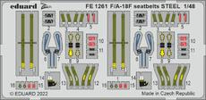 FE1261 1/48 F/A-18F seatbelts STEEL 1/48 HOBBY BOSS