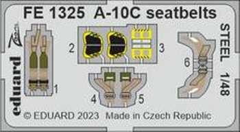 [사전 예약] FE1325 1/48 A-10C seatbelts STEEL 1/48 HOBBY BOSS
