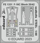 FE1331 1/48 F-16C Block 25/42 seatbelts STEEL 1/48 KINETIC