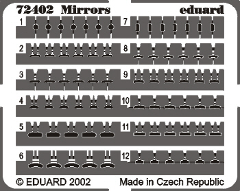 72402 1/72 Mirrors