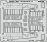 72721 1/72 Tempest Mk.V landing flaps 1/72 AIRFIX