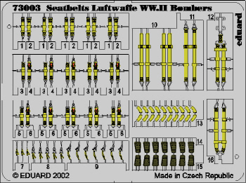 73003 1/72 Seatbelts Luftwaffe WWII Bombers