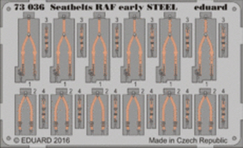 73036 1/72 Seatbelts RAF early STEEL