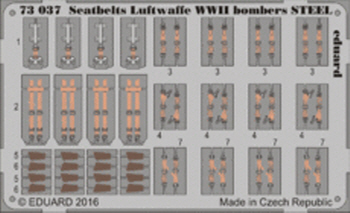 73037 1/72 Seatbelts Luftwaffe WWII bombers STEEL