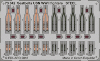 73042 1/72 Seatbelts USN WWII fighters STEEL