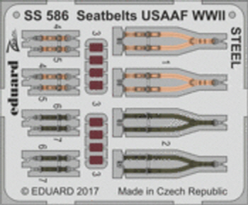 SS586 1/72 Seatbelts USAAF WWII STEEL