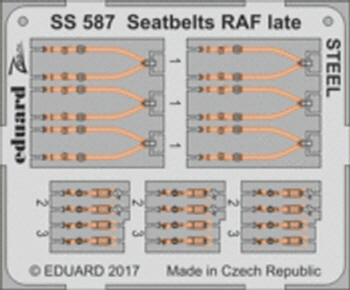 [사전 예약] SS587 1/72 Seatbelts RAF late STEEL