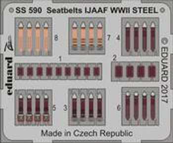 SS590 1/72 Seatbelts IJAAF WWII STEEL