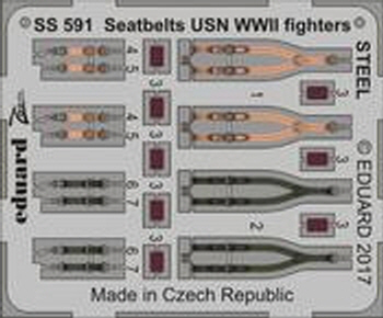 SS591 1/72 Seatbelts USN WWII fighters STEEL