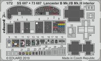 SS687 1/72 Lancaster B Mk.I/B Mk.III interior 1/72 AIRFIX