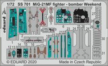 SS701 1/72 MiG-21MF fighter-bomber Weekend 1/72 EDUARD