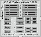 SS737 1/72 Z-37A seatbelts STEEL 1/72 EDUARD