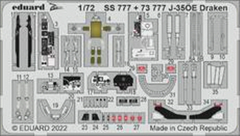SS777 1/72 J-35ÖE Draken 1/72 HASEGAWA/HOBBY 2000