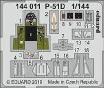 144011 1/144 P-51D 1/144 EDUARD/PLATZ